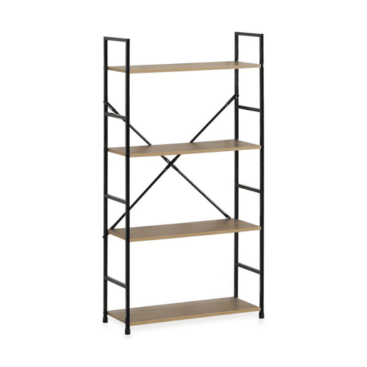 Estante EDNA 1,12x58,6x23,5cm madeira e metal