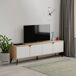 Mueble tv 4 puertas blanco y roble NOLA Mueble tv 4 puertas blanco y roble NOLA Blanco/ Madera