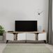 Mueble tv 4 puertas blanco y roble NOLA Mueble tv 4 puertas blanco y roble NOLA Blanco/ Madera