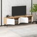 Mueble tv 4 puertas blanco y roble NOLA Mueble tv 4 puertas blanco y roble NOLA Blanco/ Madera