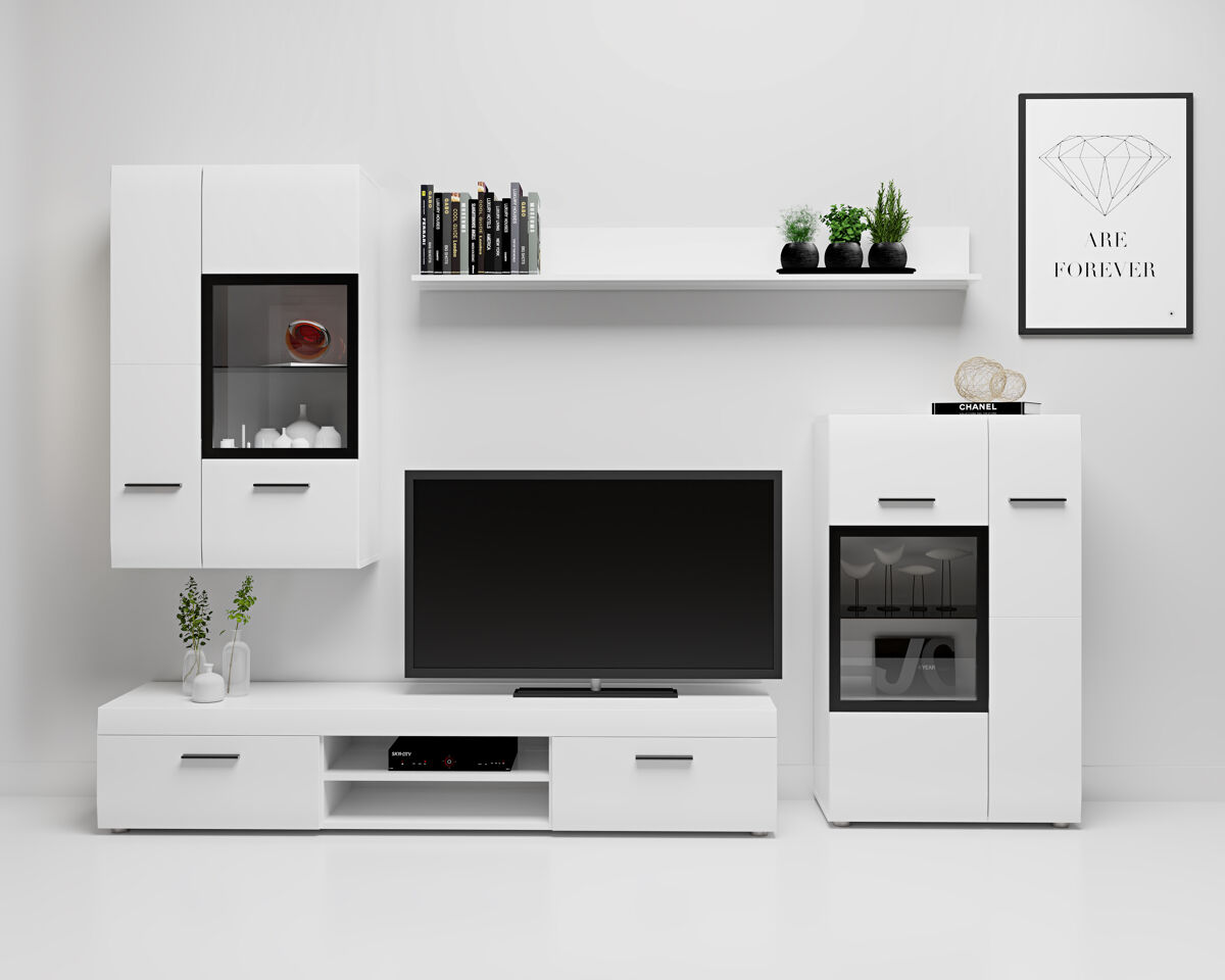 Compacto tv CAREX 260cm blanco