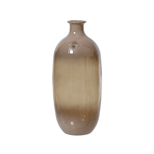 Vaso para flores YERMO vidro reciclado cor arena