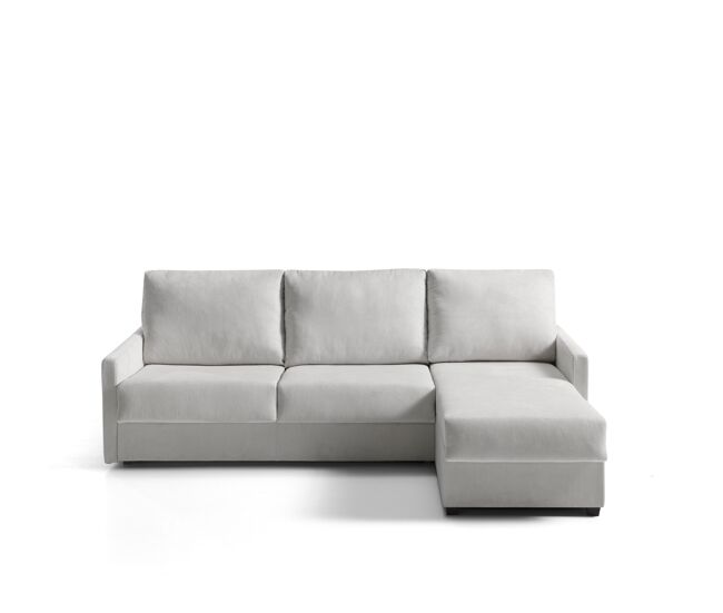 Chaise longue con cama AVA reversible 3 plazas gris