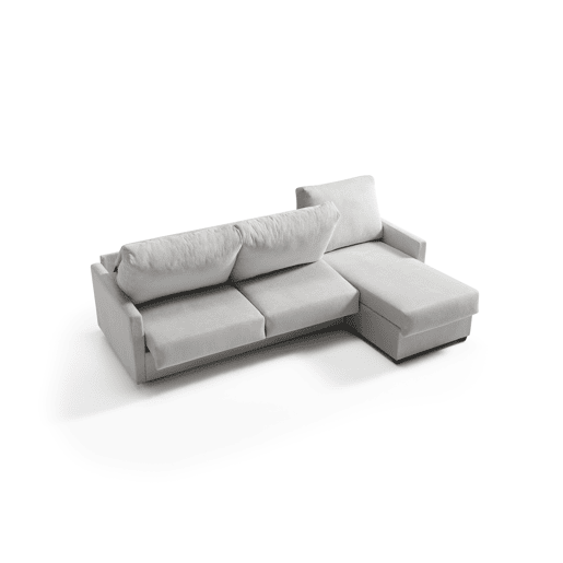 Chaise longue com cama AVA reversível 3 lugares cinza