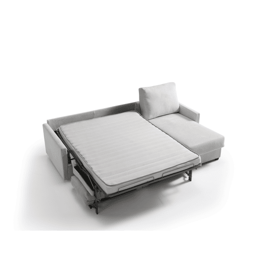 Chaise longue com cama AVA reversível 3 lugares cinza
