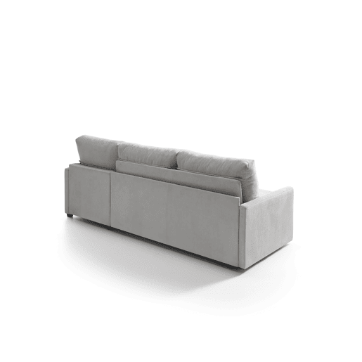 Chaise longue com cama AVA reversível 3 lugares cinza