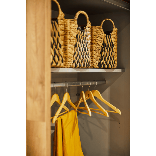 Conjunto de 8 cabides MADERA 44,5x1,2x23cm