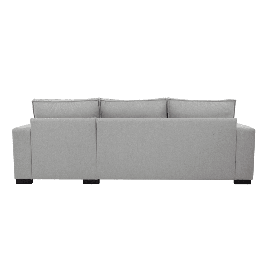 Chaise longue com cama MARLON reversível 3 lugares cinza