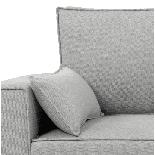 Chaise longue com cama MARLON reversível 3 lugares cinza