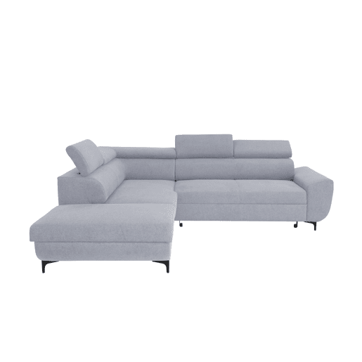 Sofá de canto com cama WESLEY esquerda 4 lugares cinza Sofá de canto com cama WESLEY esquerda 4 lugares cinza