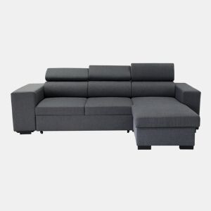 Chaise longue com cama NORWAY reversível 3 lugares cinza