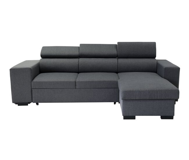 Chaise longue con cama norway reversible 3 plazas gris