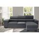 Chaise longue con cama NORWAY reversible 3 plazas gris Chaise longue con cama NORWAY reversible 3 plazas gris Gris