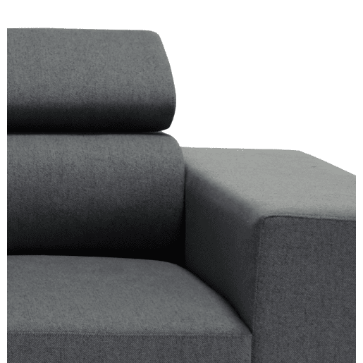 Chaise longue com cama NORWAY reversível 3 lugares cinza