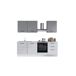 Cocina GILDA 2.0 izquierda Cocina GILDA 2.0 izquierda Gris Claro/ Madera Gris