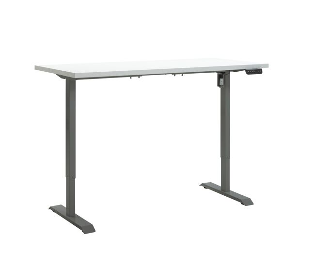 Mesa escritorio eléctrico elevable munich color blanco