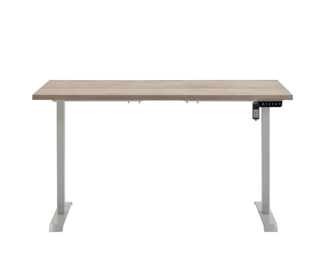 Mesa escritorio eléctrico elevable munich color roble