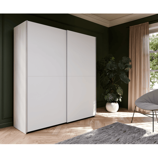 Roupeiro MANDALORE II portas deslizantes 170x190cm branco