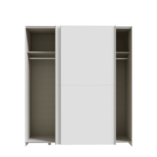 Roupeiro MANDALORE II portas deslizantes 170x190cm branco