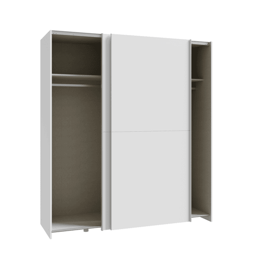 Roupeiro MANDALORE II portas deslizantes 170x190cm branco