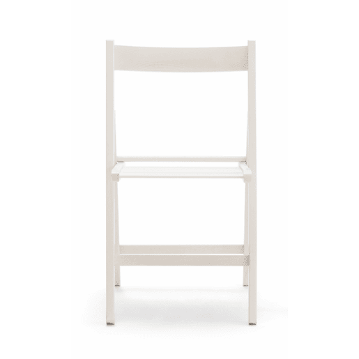 Cadeira dobrável LIBRO lacada a branco