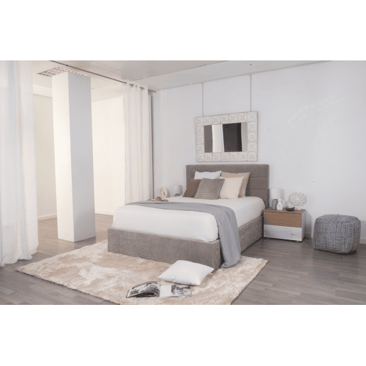 Cama abatível LUA II cinza 140x190cm