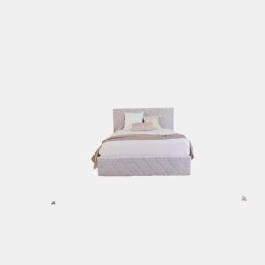 Cama abatível LUXURY II cinza claro 140x190cm