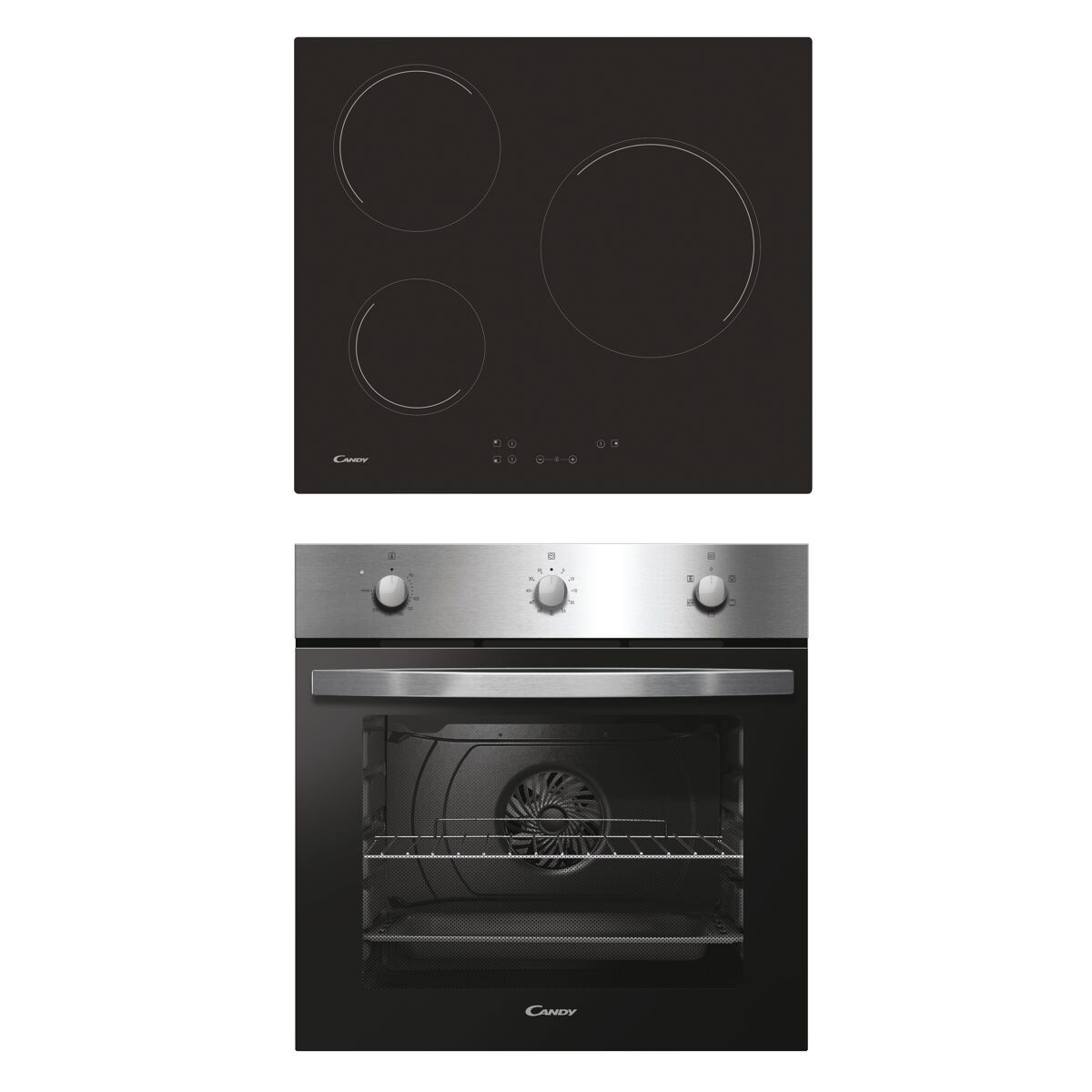 Conjunto placa vitro y horno multifunción CANDY PCI27xCH63CC/4U2