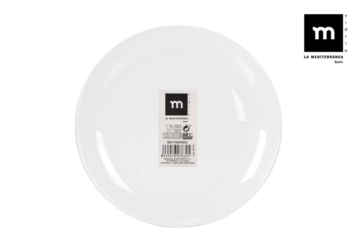Plato llano opal coup basic 25cm blanco