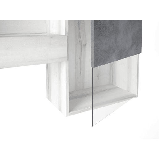Compacto de TV 265cm 3 portas FERRARA branco e cinza