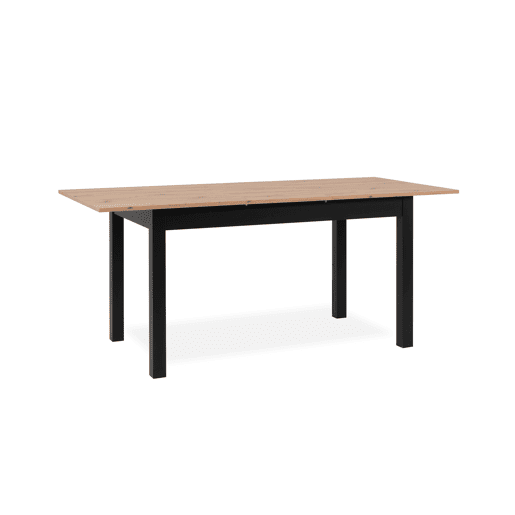 Mesa extensÃvel 140cm DORA preto e madeira Mesa extensÃvel 140cm DORA preto e madeira