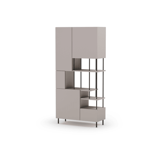 Estante PERLA 5 portas cor creme