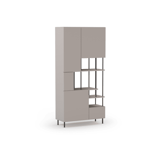 Estante PERLA 5 portas cor creme