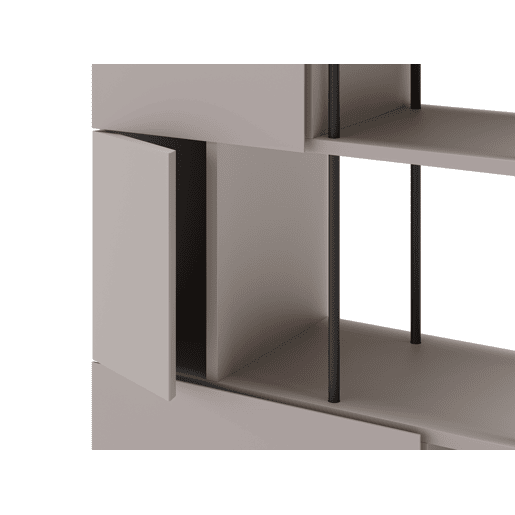 Estante PERLA 5 portas cor creme