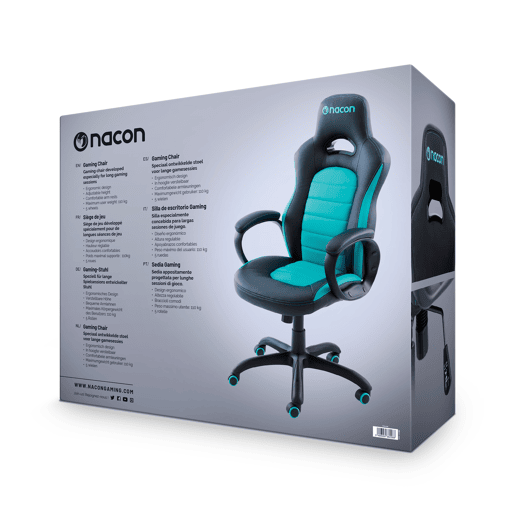 Cadeira gaming NACON PCCH 350 cor preto e azul Cadeira gaming NACON PCCH 350 cor preto e azul