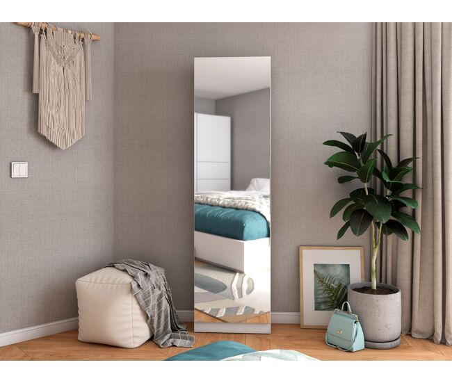 Zapatero espejo LIVERPOOL 50x180cm blanco