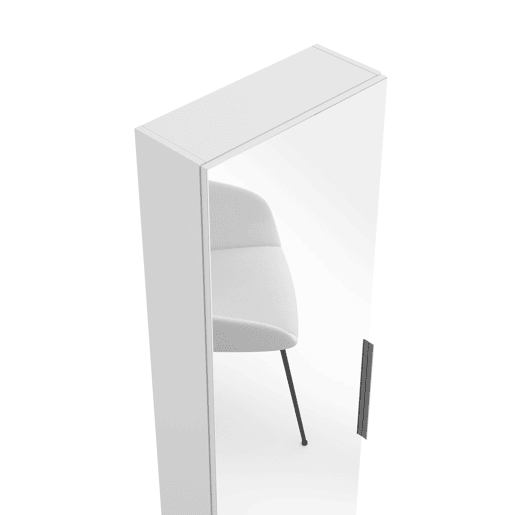 Sapateira espelho LIVERPOOL 50x180cm Branco