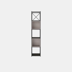 Estante ANYA 36cm preto e creme