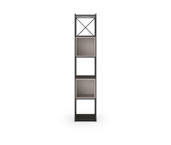 Estantería ANYA de 36cm negro y crema