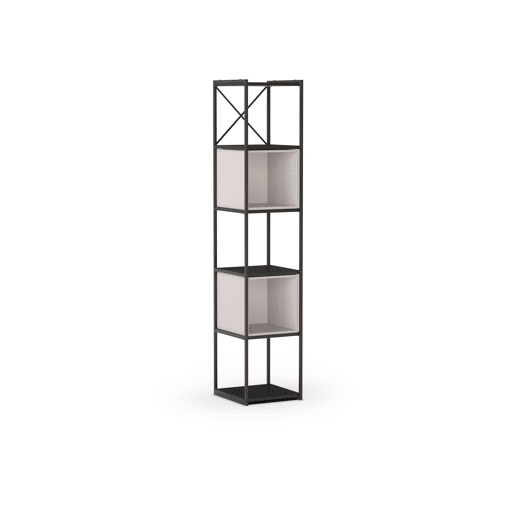 Estante ANYA 36cm preto e creme Estante ANYA 36cm preto e creme