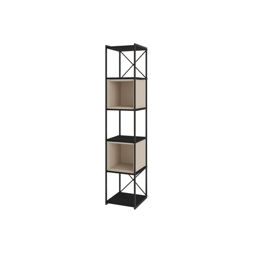 Estante ANYA 36cm preto e creme Estante ANYA 36cm preto e creme