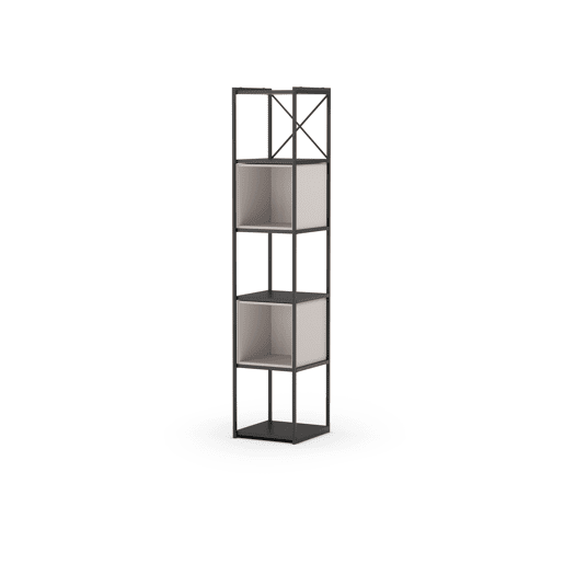 Estante ANYA 36cm preto e creme Estante ANYA 36cm preto e creme