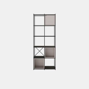 Estante ANYA 70cm preto e creme