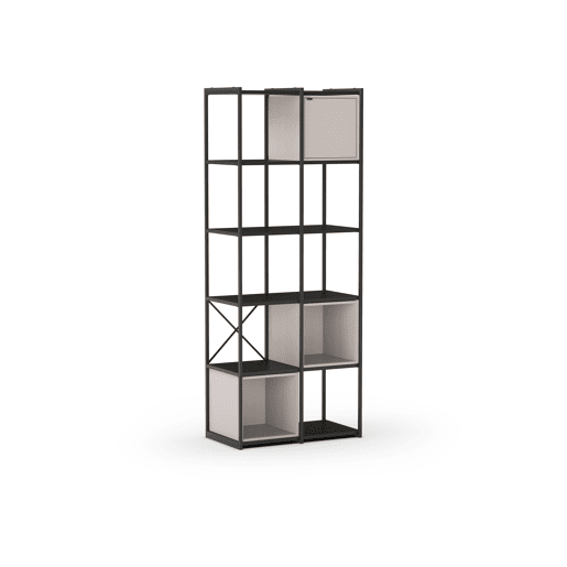 Estante ANYA 70cm preto e creme Estante ANYA 70cm preto e creme