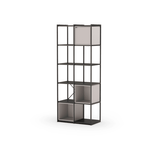 Estante ANYA 70cm preto e creme Estante ANYA 70cm preto e creme