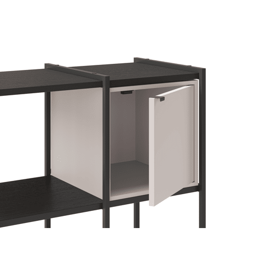 Estante ANYA 70cm preto e creme Estante ANYA 70cm preto e creme