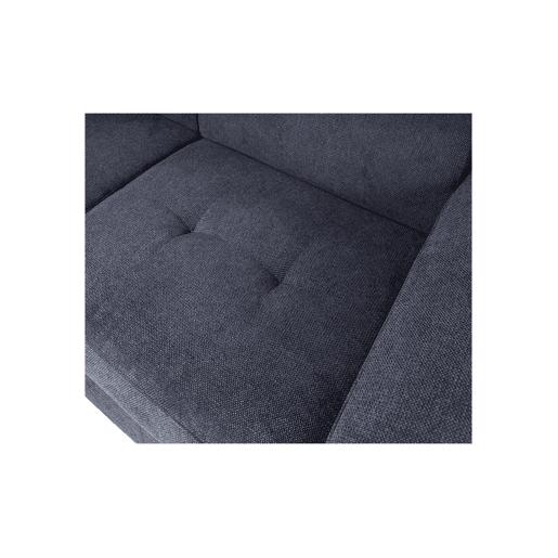 Sofá de canto OMEGA com cama antracite esquerda 4 lugares