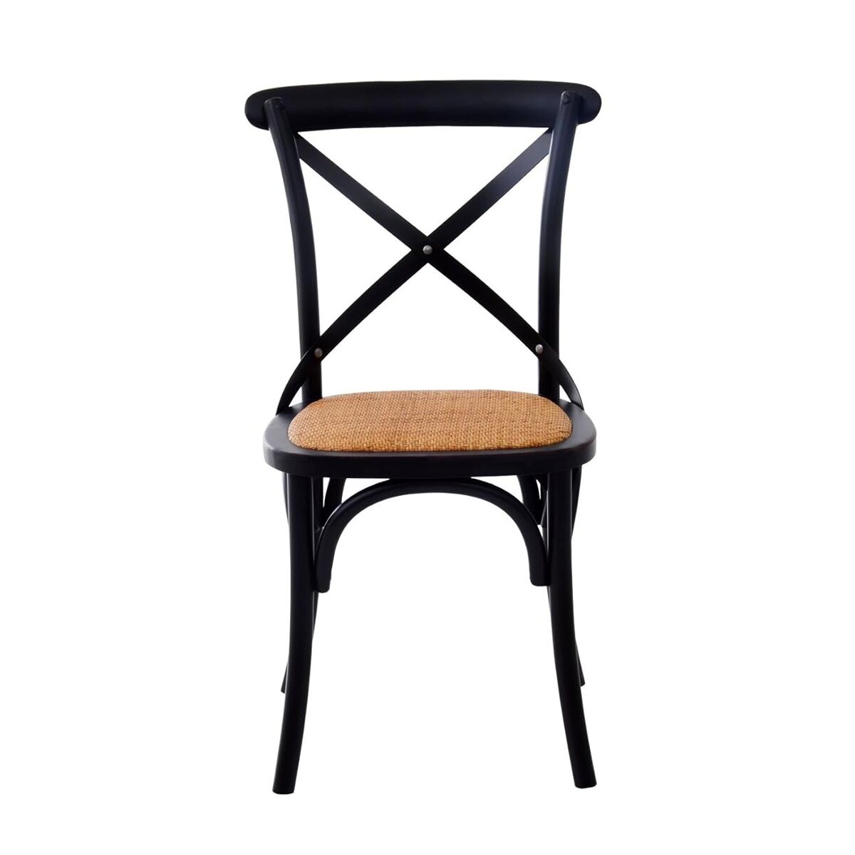 Silla de cocina fija bistrot color negro