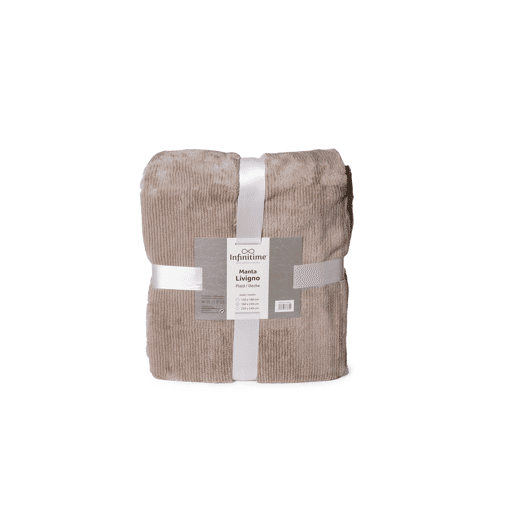 Manta LIVIGNO 220x240cm cor taupe