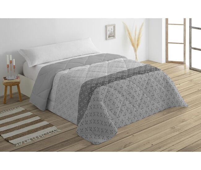 Edredón poliéster ciro cama 180cm color gris